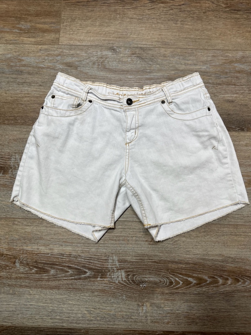 Arizona Jean Company White Denim Kids' Cutoff Shorts girls 14.5 Plus